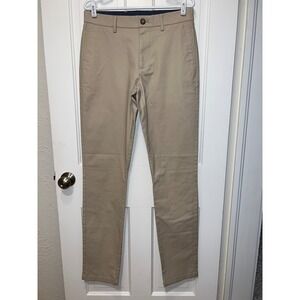 Old Navy Ultimate Slim Built-In Flex Chino Pants Mens 32x36 Khaki Tan Beige